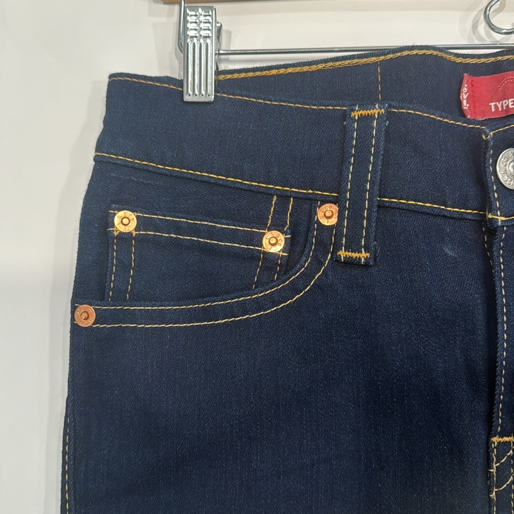 Levi’s Type 1 Jeans Dark Blue Denim Mini Skirt. Size M. - Picture 3 of 8